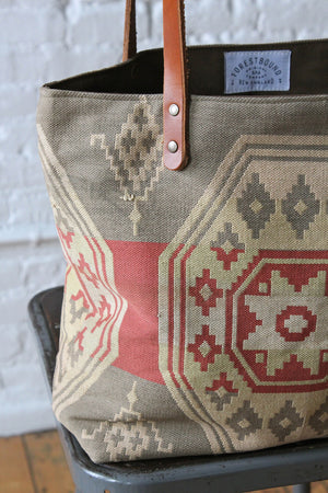 1950's era Santa Fe Woven Tote Bag