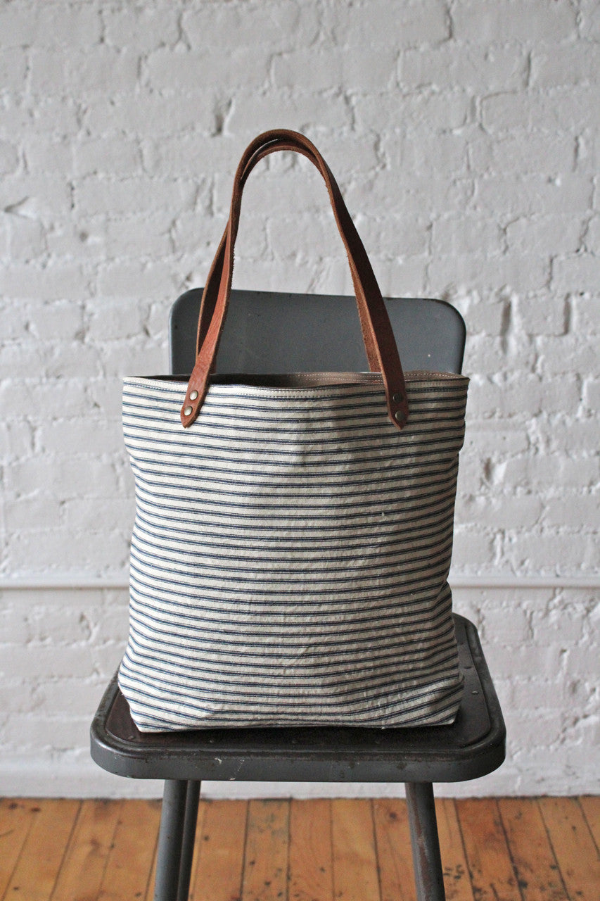 1950s era Ticking Fabric Tote Bag – FORESTBOUND