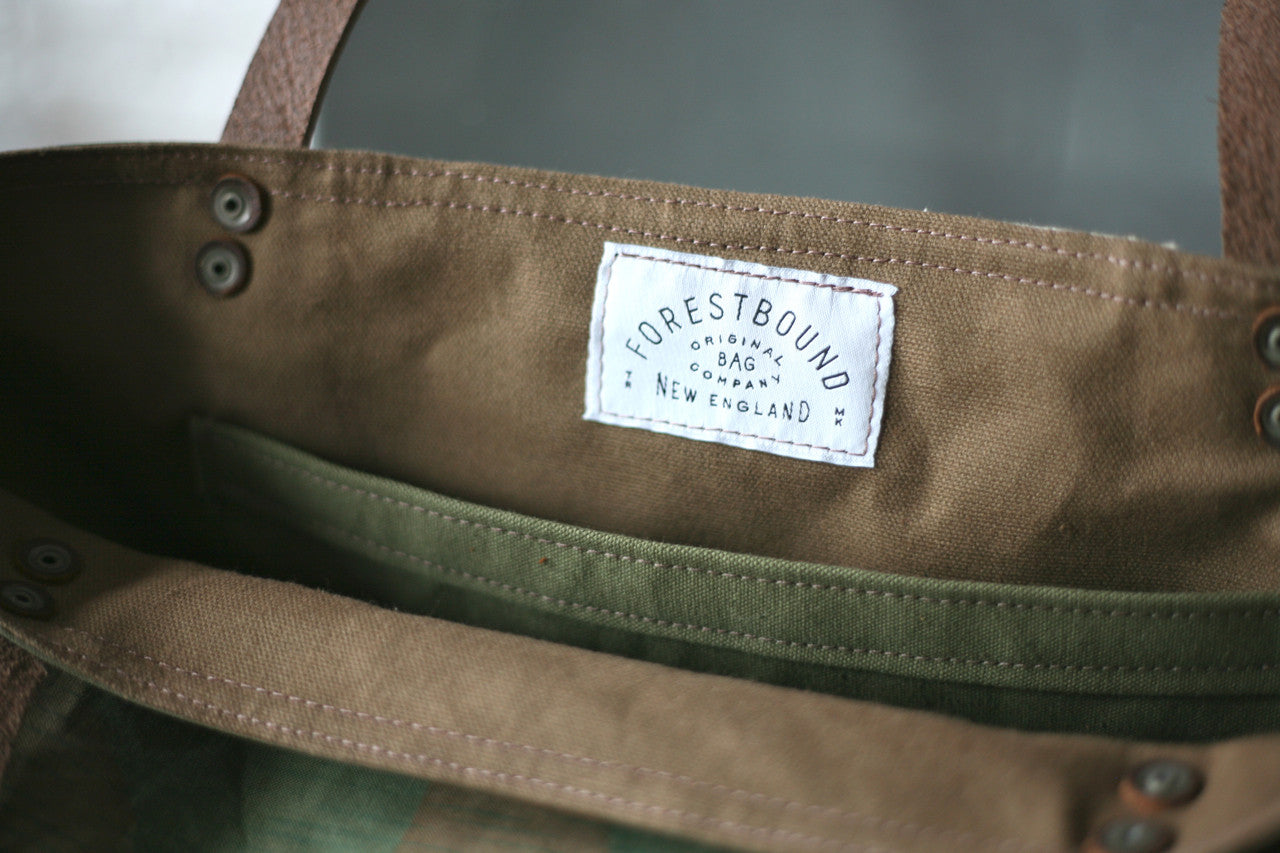WWII era Camo & Work Apron Tote Bag