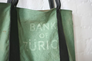 1950's era Canvas and Leather Carryall - SOLD