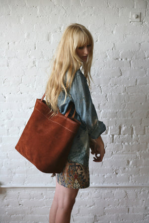 Suede Market Tote