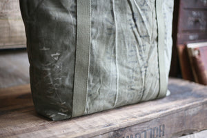 WWII era Canvas and Denim Carryall - SOLD