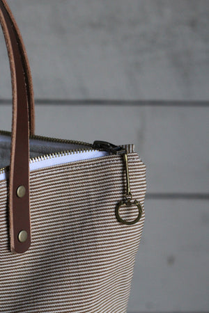 The Rambler Tote / Brown Stripe