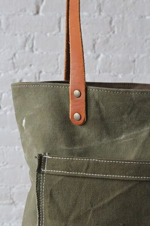 WWII era Military Canvas Pocket Tote