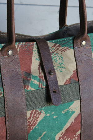1950's era Lizard Pattern Camo Weekend Bag