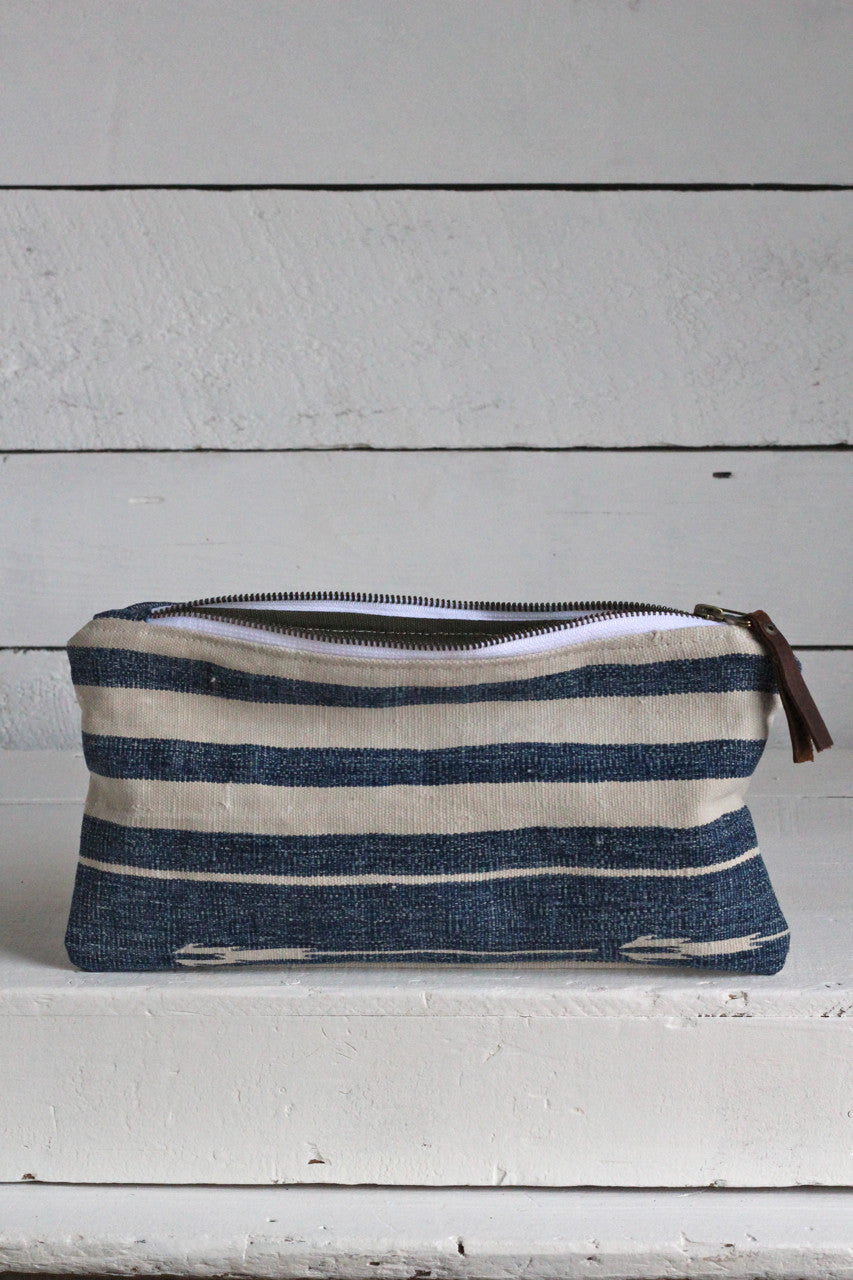 Indigo Dyed Cotton Utility Pouch