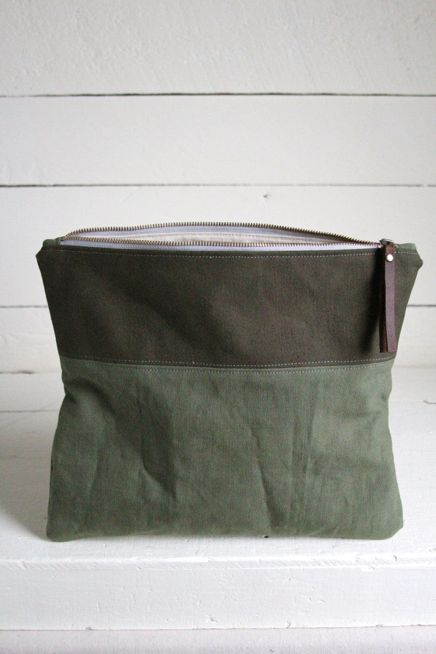 Extra Large WWII era Canvas Utility Pouch