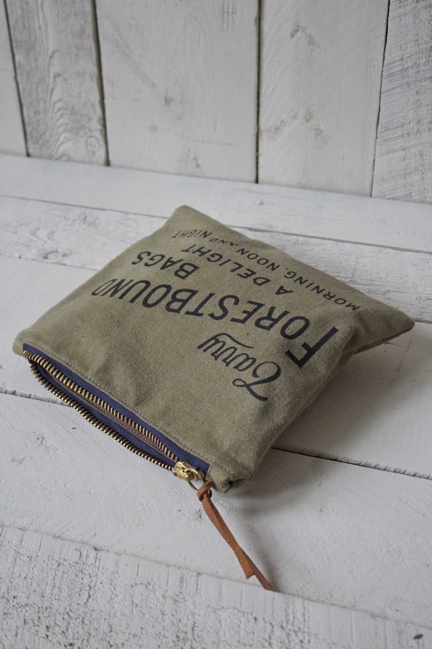 WWII era Canvas Logo Pouch