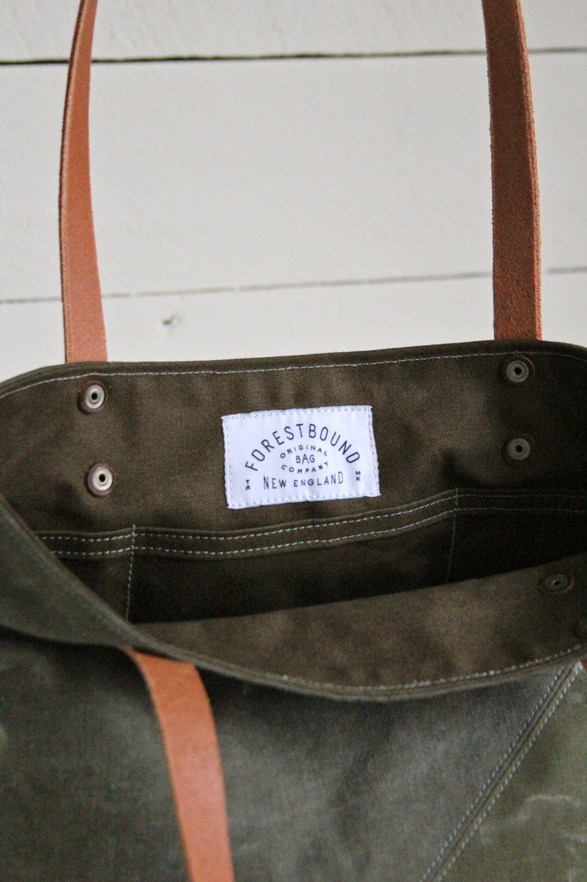 Extra Large 1960's era Patched Canvas Tote Bag – FORESTBOUND