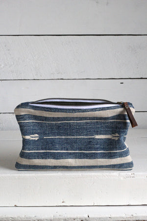 Indigo Dyed Cotton Utility Pouch / #2