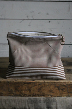 Deadstock Striped Canvas Utility Pouch