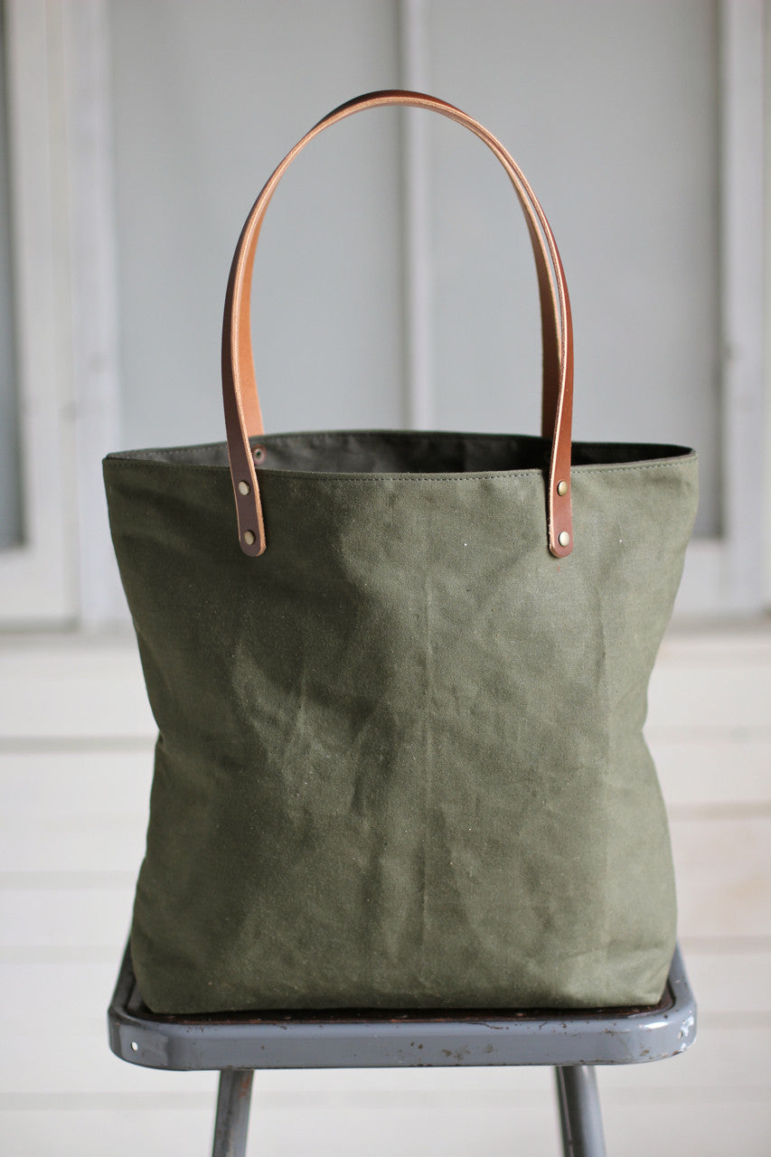 WWII era Canvas Pocket Tote Bag