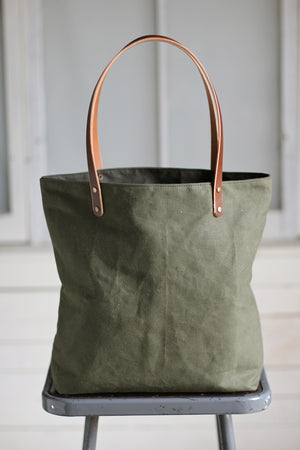 WWII era Canvas Pocket Tote Bag
