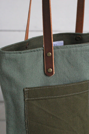 WWII era Military Canvas Pocket Tote