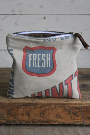1950's era Feed Sack Utility Pouch