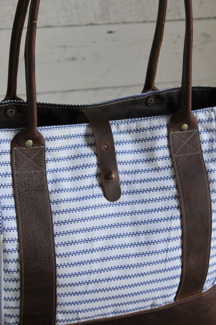1940's era Feed Sack Weekend Bag