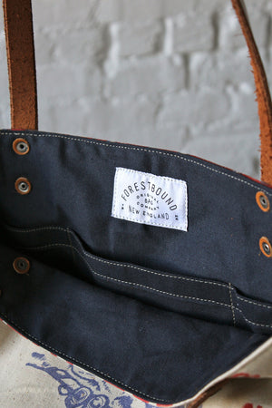 1950's era Feed Sack Tote Bag