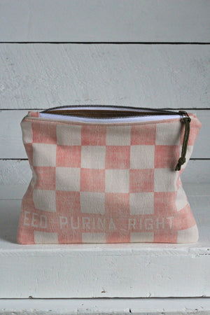 1950's era Farm Feedsack Utility Pouch