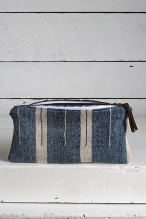 Indigo Dyed Cotton Utility Pouch / #4