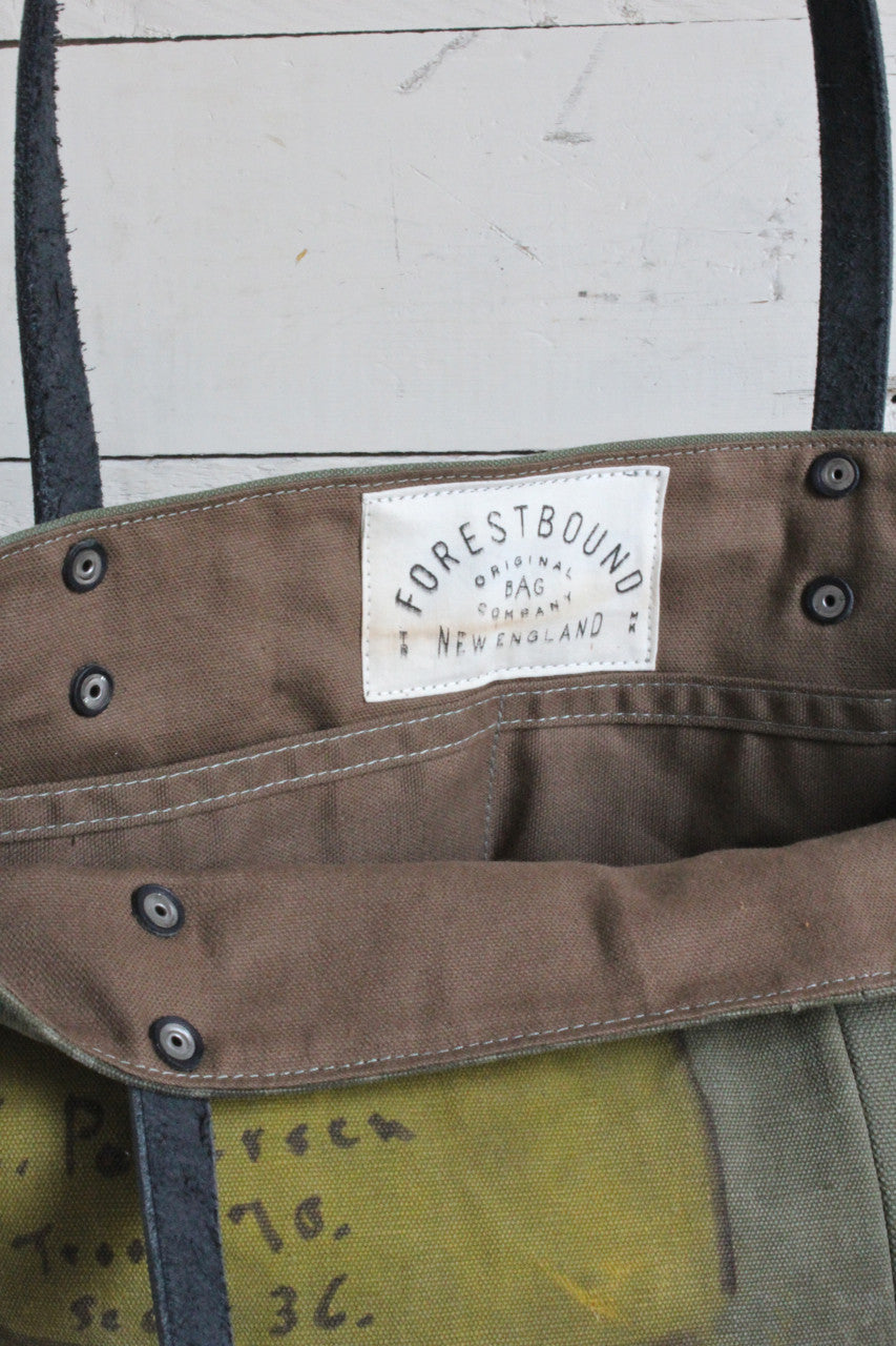 WWII era US Military Canvas Tote Bag
