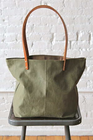 WWII era Two Tone US Military Canvas Tote Bag