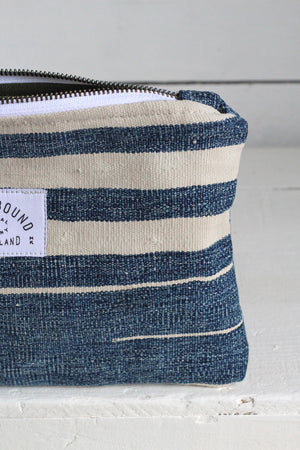 Indigo Dyed Cotton Utility Pouch / #3