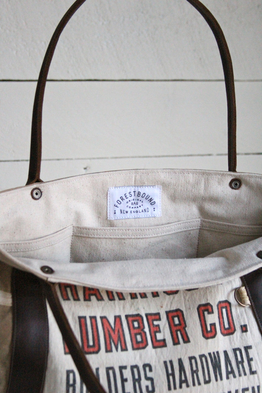 WWII era Canvas and Lumber Apron Carryall
