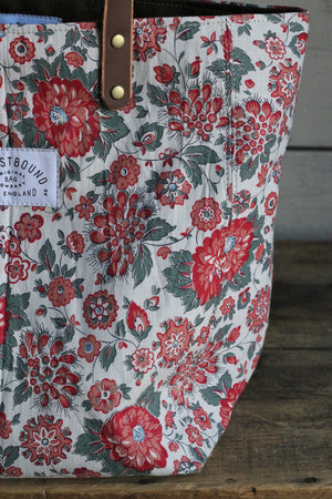 1930's era Floral Feed Sack Tote Bag