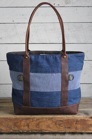 WWII era Denim & 1930's era Work Apron Carryall