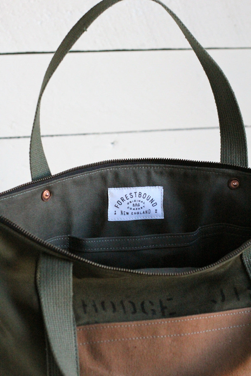 WWII era Canvas Travel Tote