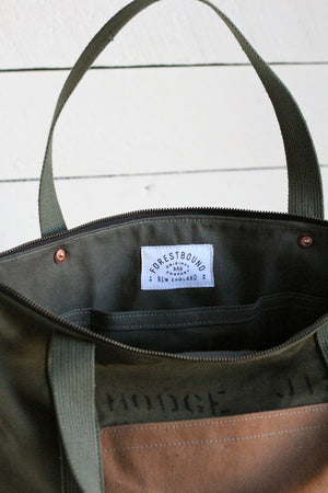 WWII era Canvas Travel Tote