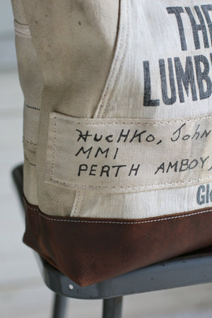 1940's era Canvas & Work Apron Tote Bag