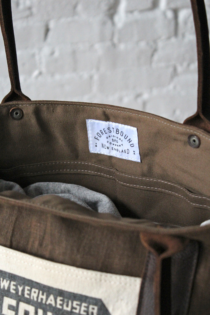 World War 1 era Canvas and Lumber Apron Carryall