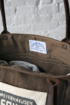 World War 1 era Canvas and Lumber Apron Carryall