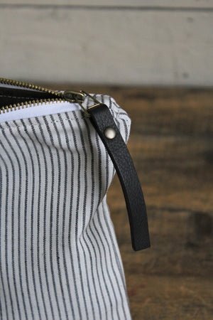 1950's era Striped Cotton Utility Pouch