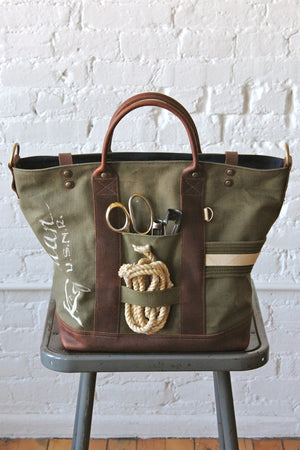 WWII era Canvas Weekend Bag