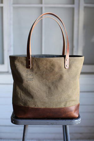 WWII era Canvas Carryall