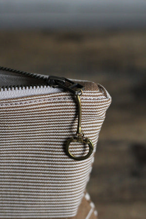 Deadstock Striped Canvas Utility Pouch