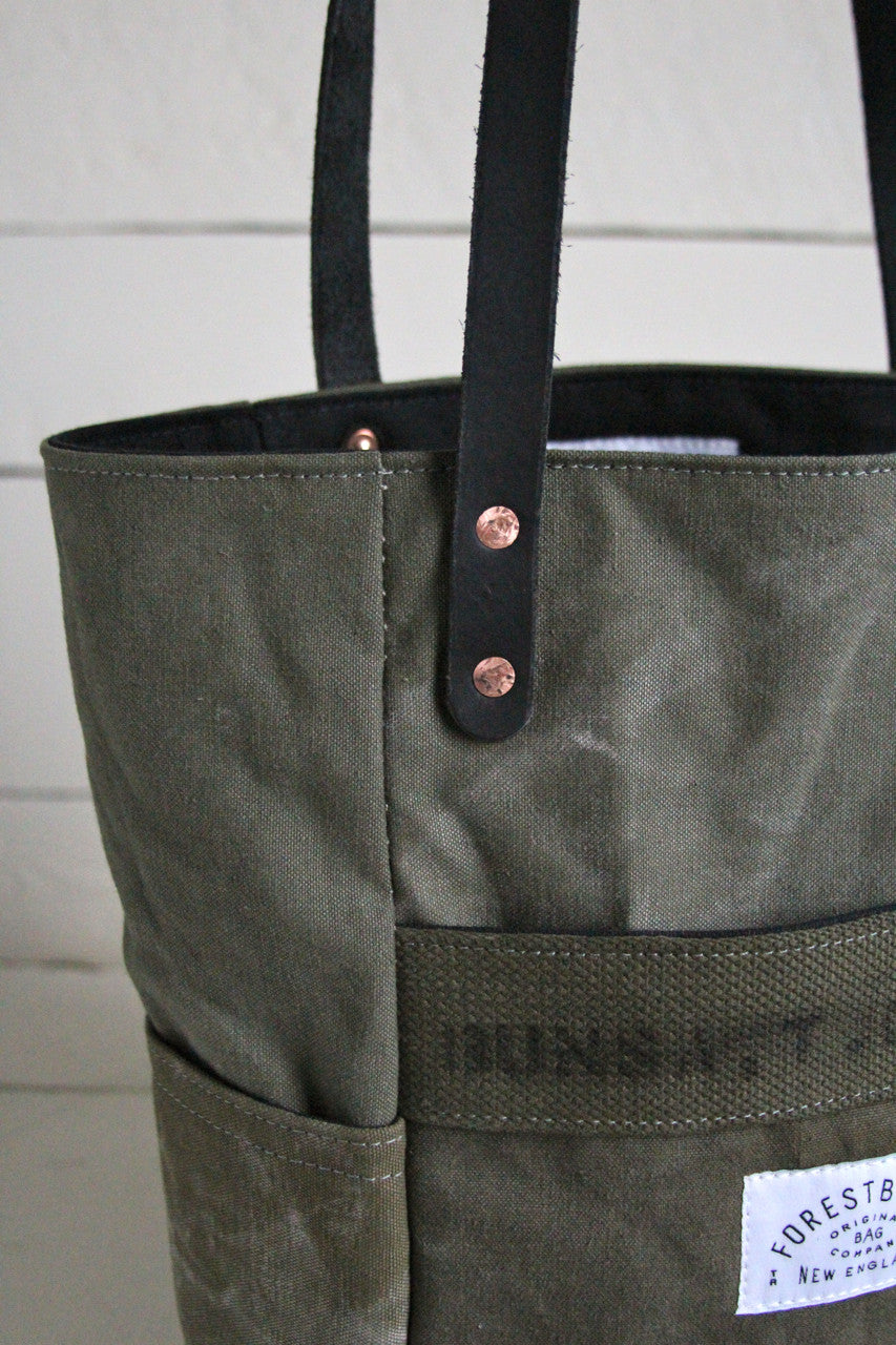 WWII era Canvas Pocket Tote Bag