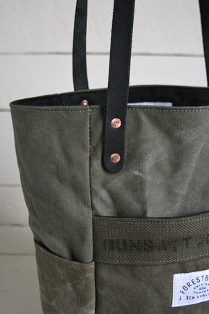 WWII era Canvas Pocket Tote Bag
