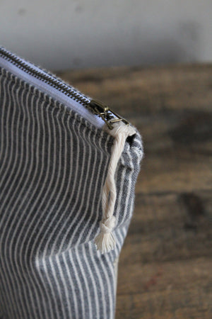 1950's era Striped Cotton Utility Pouch