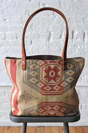 1950's era Santa Fe Woven Tote Bag