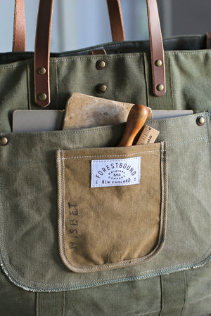 Extra Large 1940's era Canvas Travel Bag