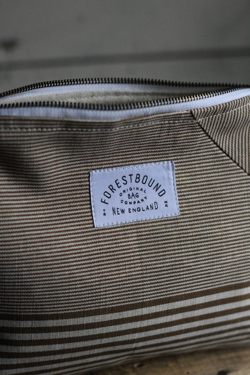 Deadstocked Striped Canvas Utility Pouch