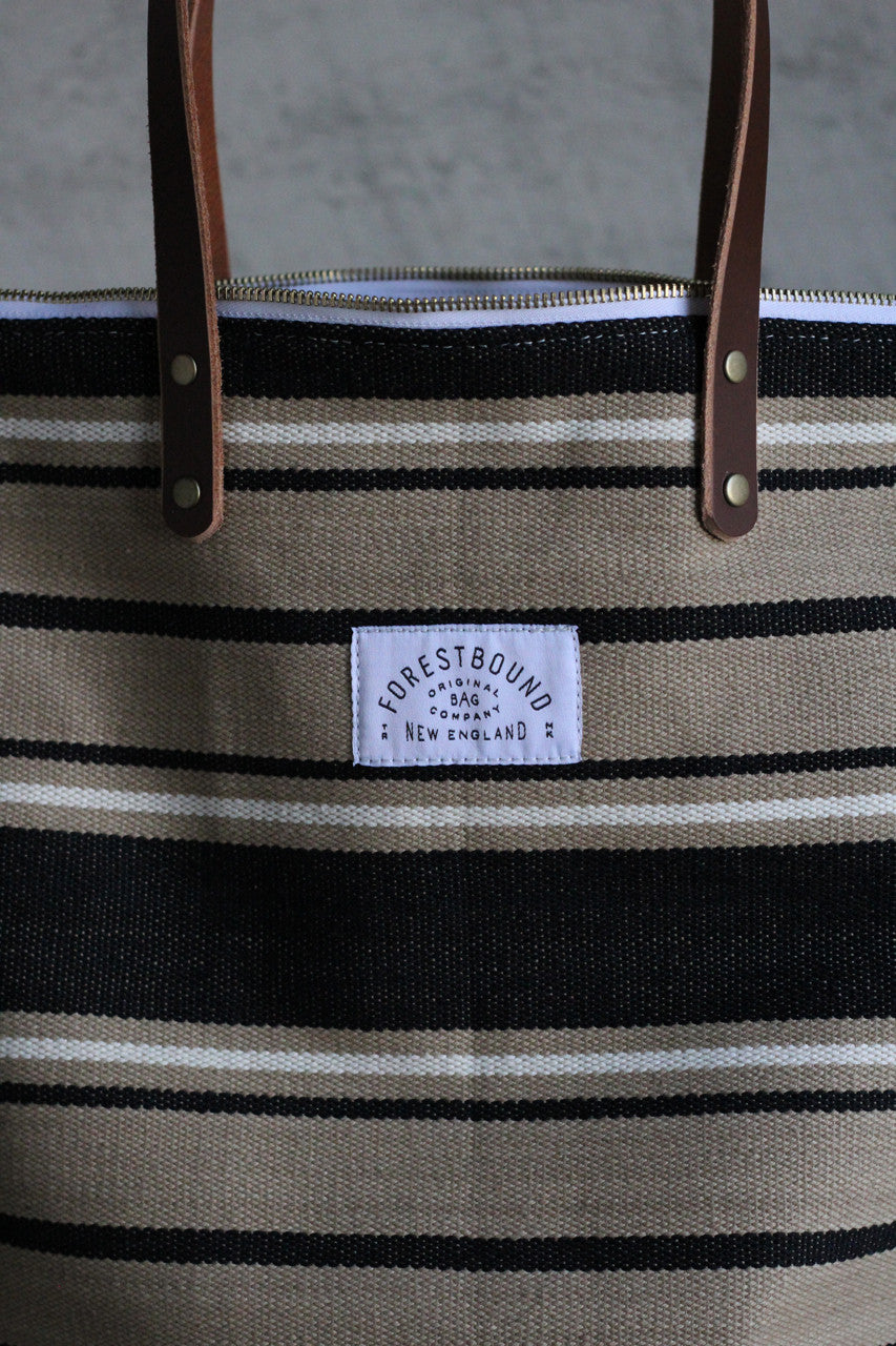 The Rambler Tote / Woven Stripe