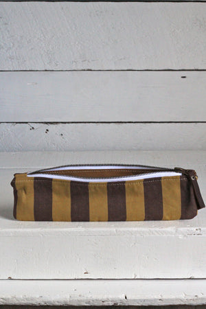 1940's era Striped Canvas Utility Pouch