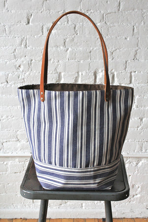 Liberty Stripe Cotton and Work Apron Tote Bag