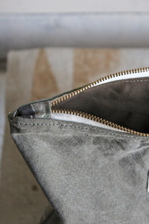 WWII era Canvas & Tiger Stripe Camo Utility Pouch