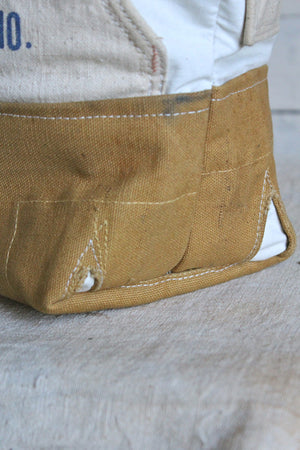 WWII era Canvas & Lumber Apron Carryall