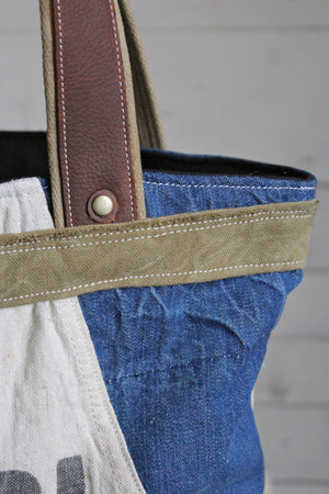 WWII era Denim & 1940's era Lumber Apron Carryall